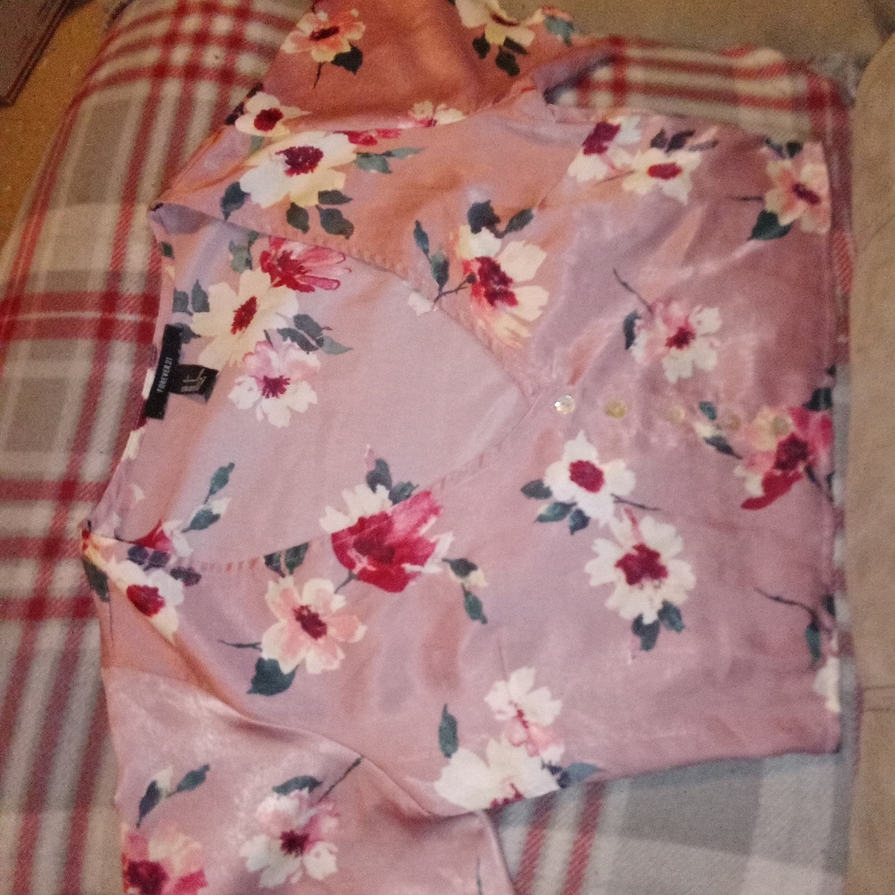 Forever 21 Cropped Sleep Top Sz S